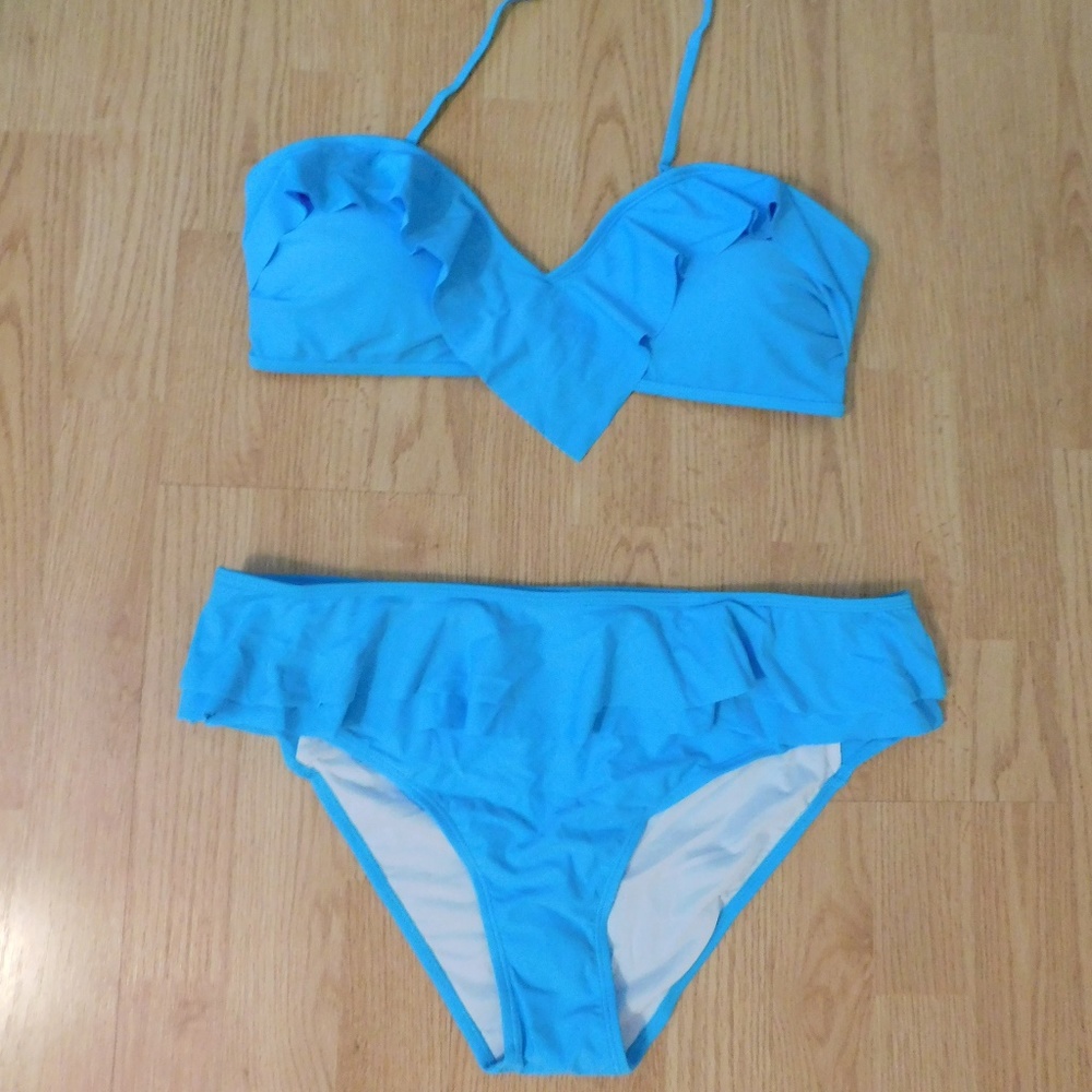 Womens XL and XXL Blue Bikini - New No Tags